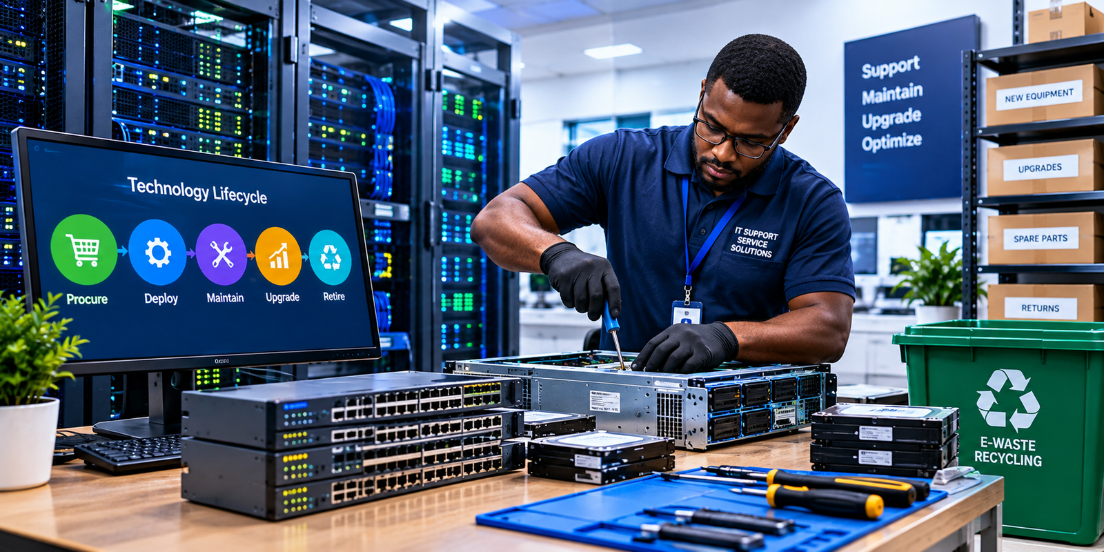 Technology lifecycle support and managed information systems